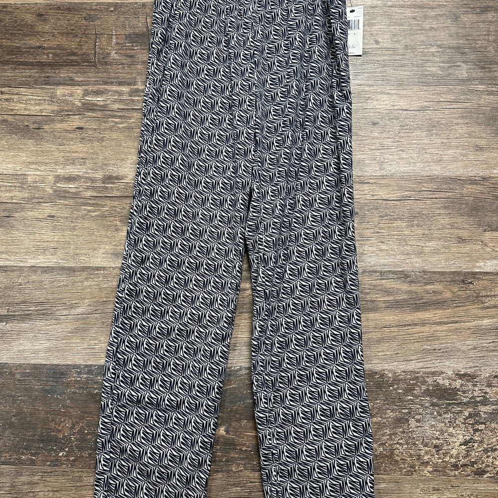 MICHAEL Michael Kors Black and Gray Patterned Pajama Pants